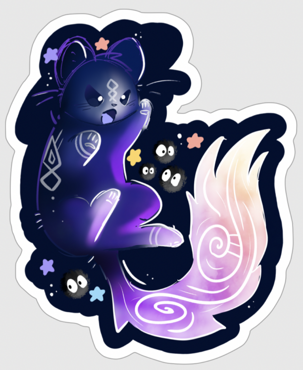 Sticker Space Cat